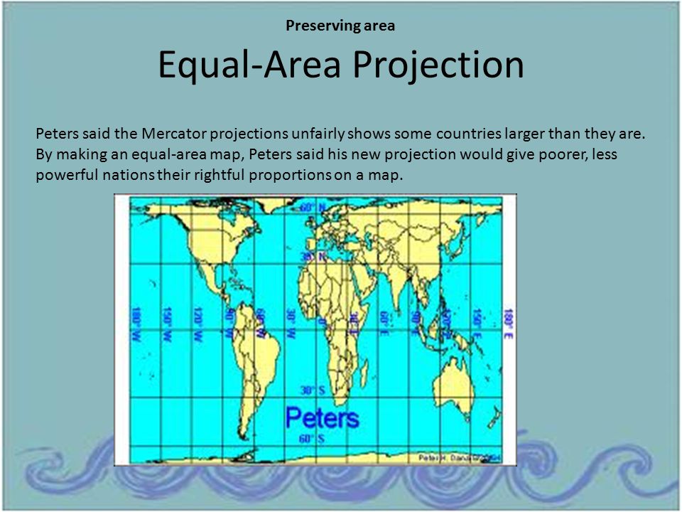 Equal area projection: Wikis